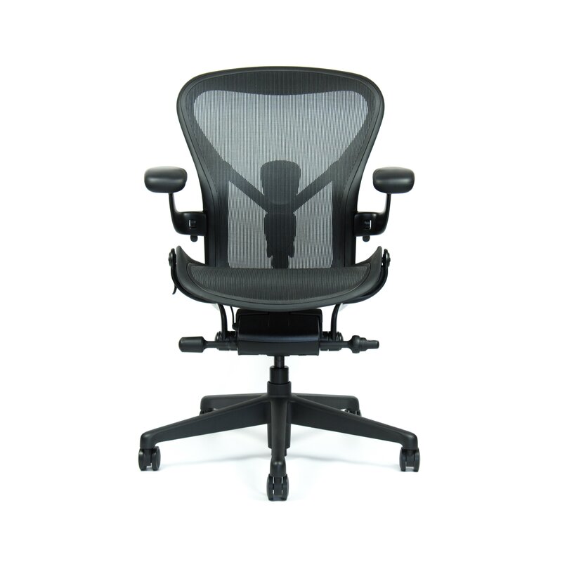 Herman Miller Aeron veľkosť B black edition